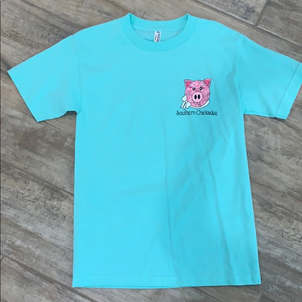 Blue pig top